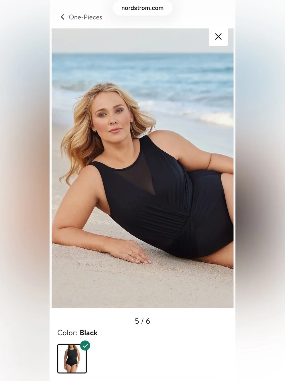 Miraclesuit Black One Piece Swimsuit Size 24W Illusionists Palma Resortwear